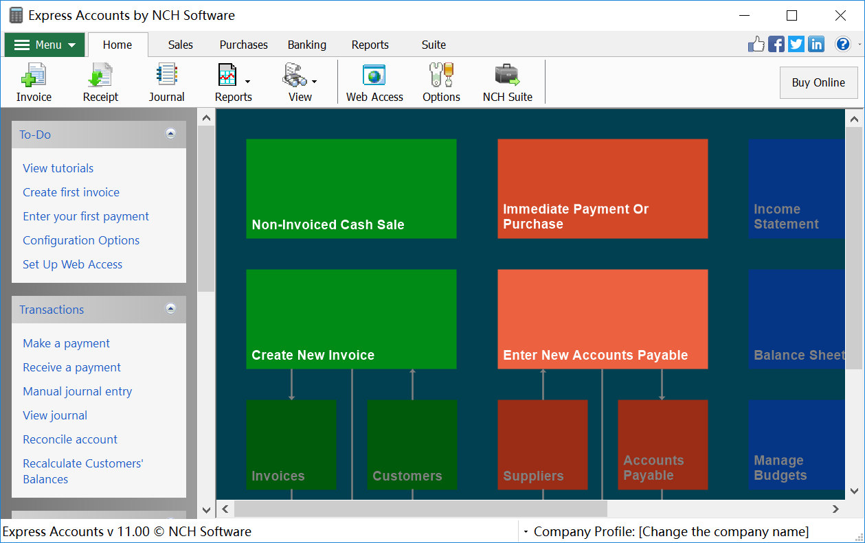 财会办公软件 NCH Express Accounts v11.0.0 破解版（附注册机）