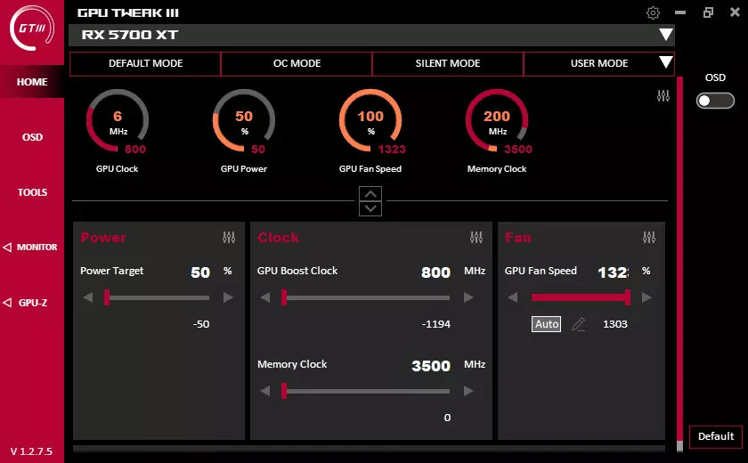 华硕显卡超频工具 GPU Tweak III 1.6.9.4 x64 中文多语免费版