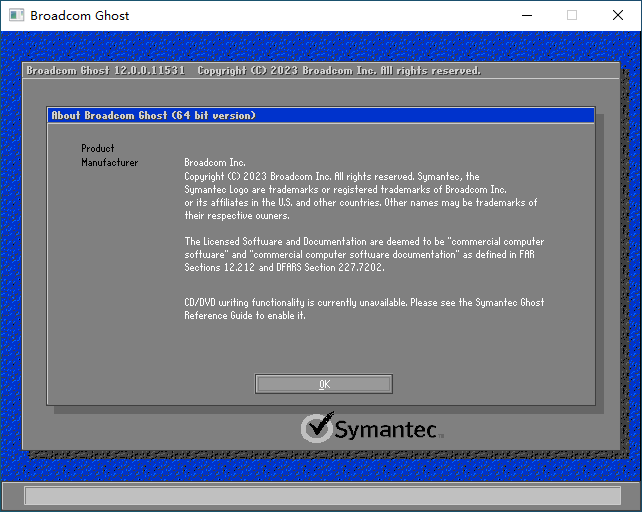 博通 Ghost 备份还原 Symantec Ghost 12.0.0.11531 + x64 中文免费版