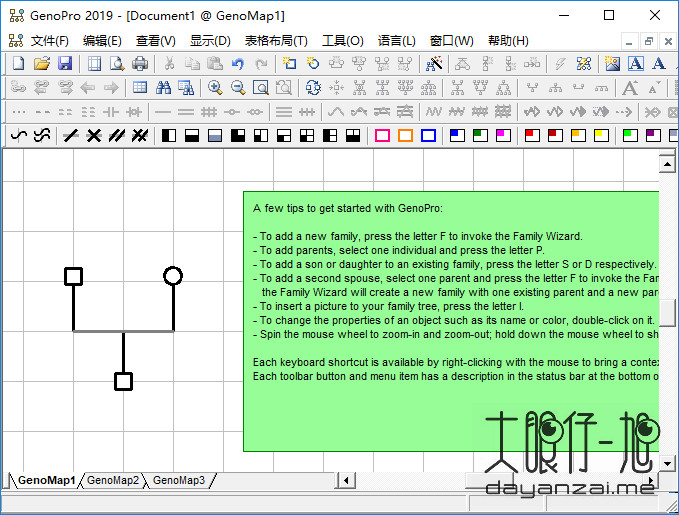 家谱和基因图创建工具 GenoPro 2020 v3.1.0.1 中文多语免费版