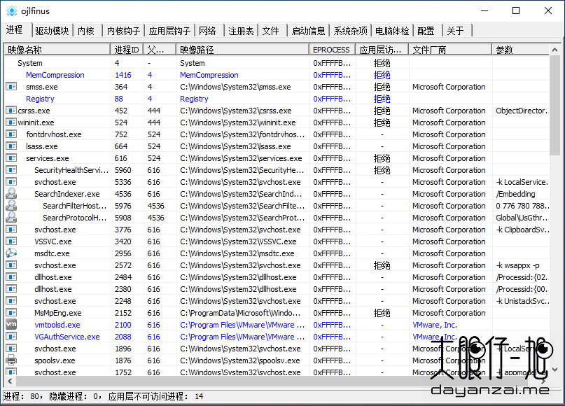 Windows 系统信息查看工具 PCHunter 1.57 中文免费版